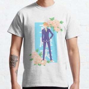 Kyo Sohma - Fruits basket floral kanji print  Classic T-Shirt RB0909 product Offical Fruits Basket Merch